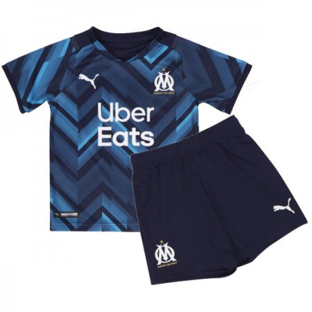 Billiga Fotbollströjor Olympique de Marseille Barn Borta tröja 2021/22 Kortärmad 